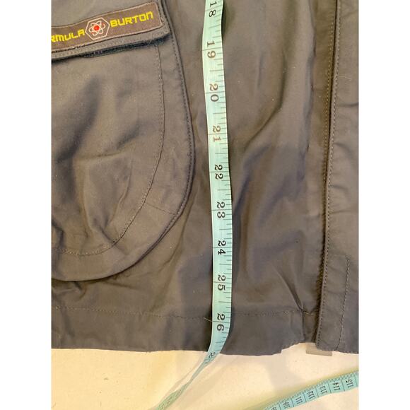 Burton Formula Gray Lime Green Snowboarding Jacket Sz M Fleece Lined Winter Warm - Picture 16 of 16